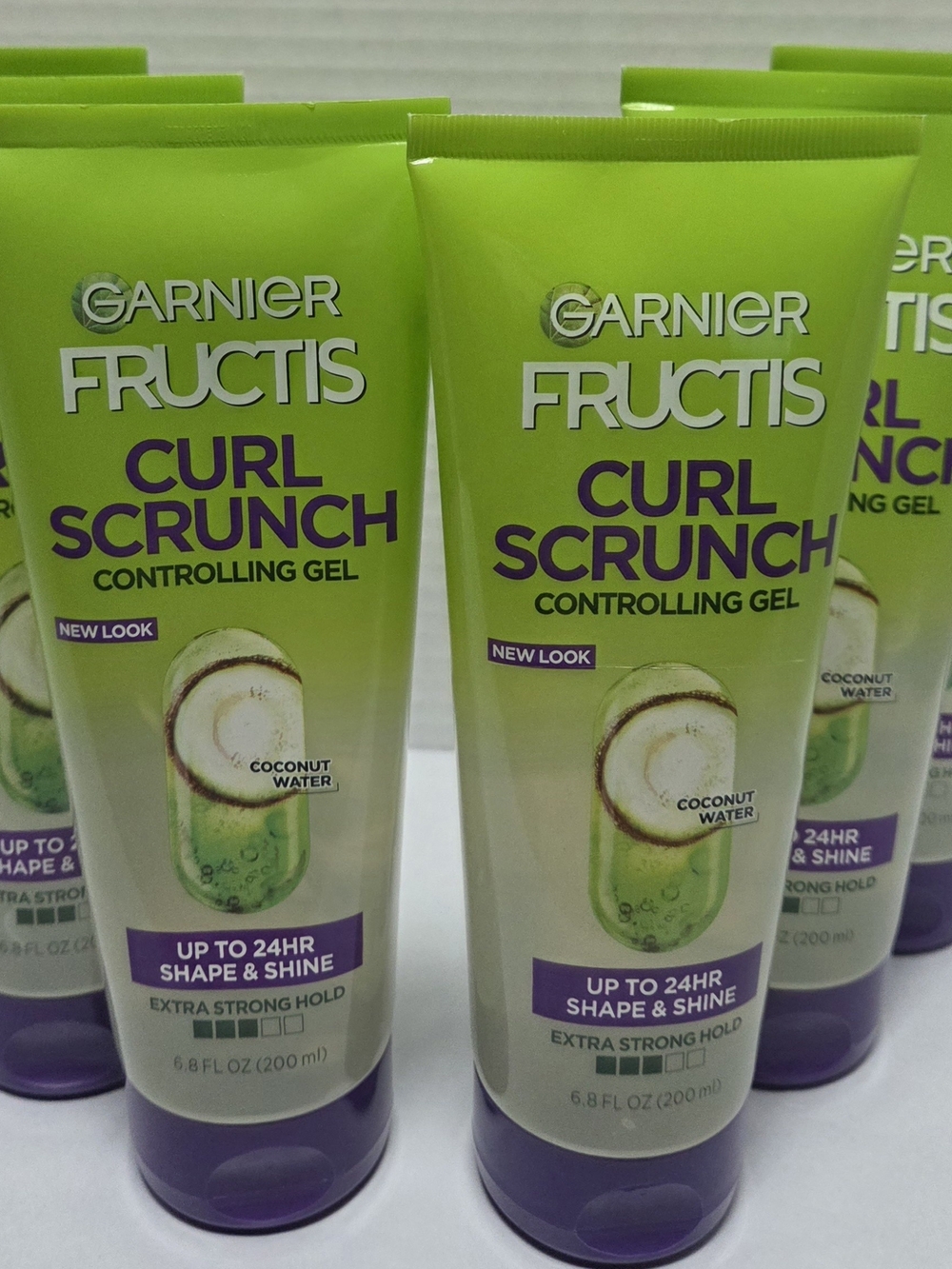 Garnier Fructis Curl Scrunch Controlling Gel - Lime Green & Purple